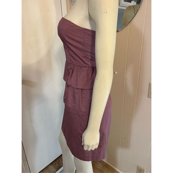 J. Crew Lilac Brynn Strapless 100% Cotton Cocktail Dress size 2 - Picture 5 of 8